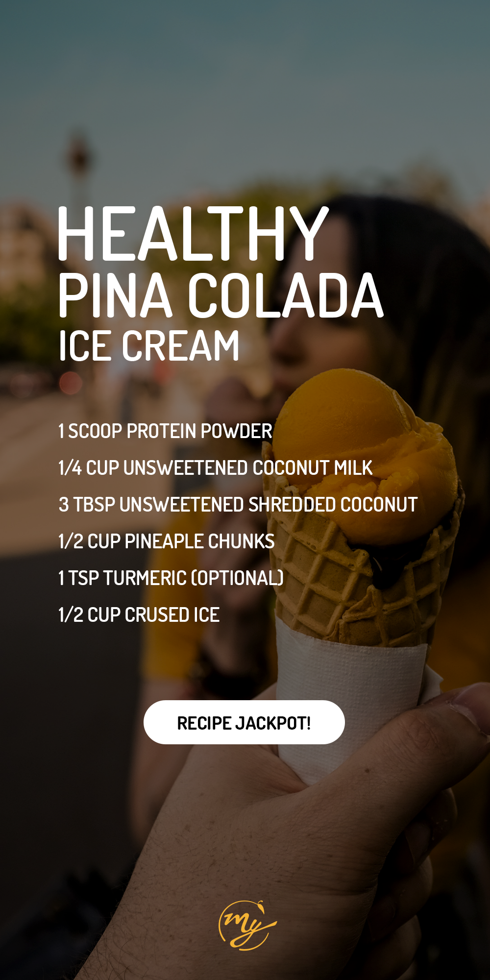 Healthy Protein Pina Colada Ice Cream