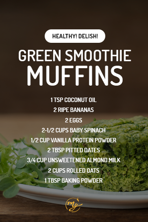 Healthy Green Smoothie Muffins