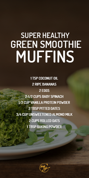 Healthy Green Smoothie Muffins