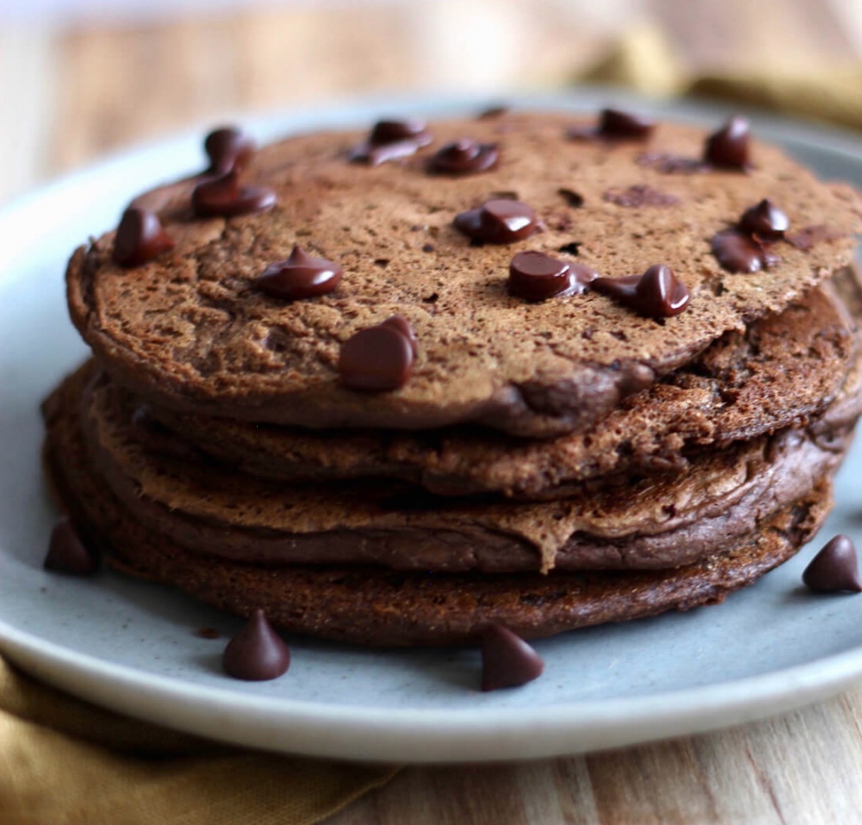 Brownie Protein Pancakes